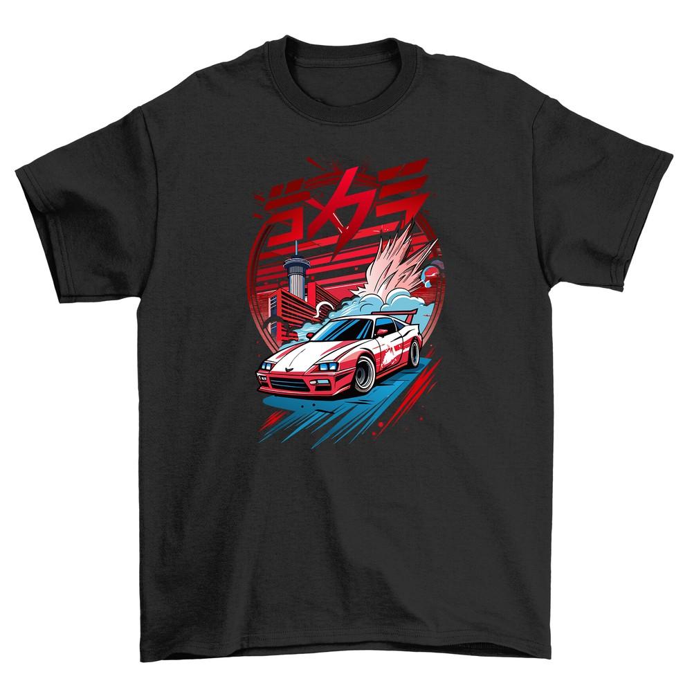 Tokio Car Anime T-shirt - Drive In Style! Funny Racing Car Design, 100% Cotton,