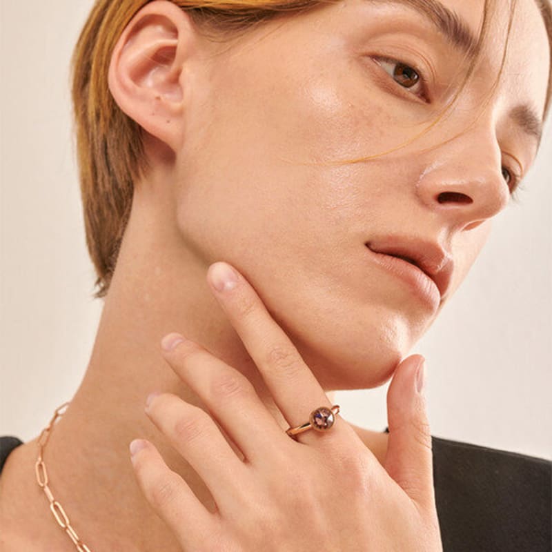 qudokorea Kudo Kanino 9mm Crystal Top Rose Gold