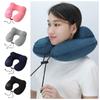 Soft U-Shaped Travel Pillow Ice Silk Neckrest Pad Cervical Vertebr Pillow Neck Support Cushion  Car