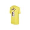 Nike NBA Collaboration T-Shirt Los Angeles Lakers Letter Number Print Sports Short Sleeve Kids Tops Amarillo-Yellow DR0777-728