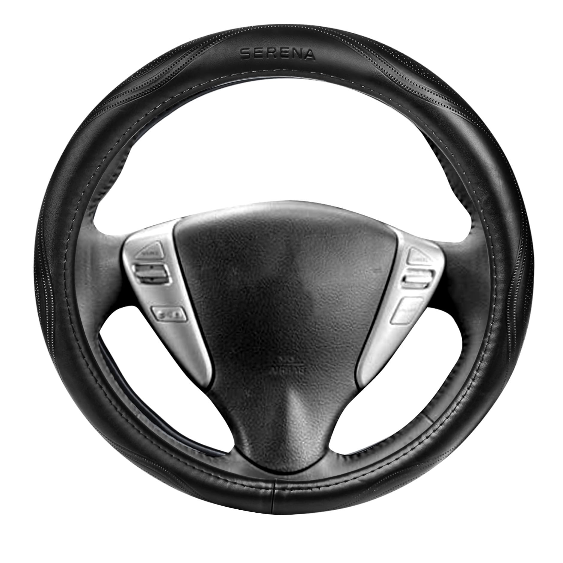 

ElitingCar Steering Wheel Cover for Nissan Serena C26 Premium Genuine Stylish 3D Exclusive Car Reinforced Aging Easy Interior Dress Up Your Round 1 чёрный