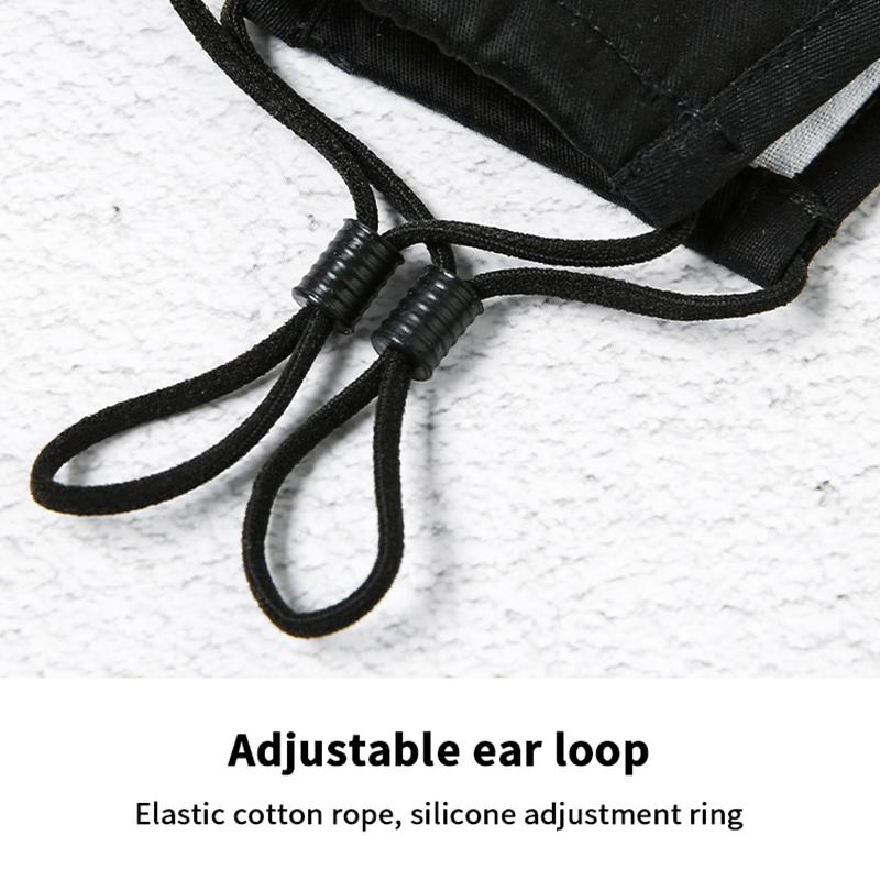 Anti-förorenings Pm2.5 Dammasker Tvättbara Och Återanvändbara Pluggbara Packning Bomull Unisex Rese Ppe Masker Bekväma Och Andningsbara