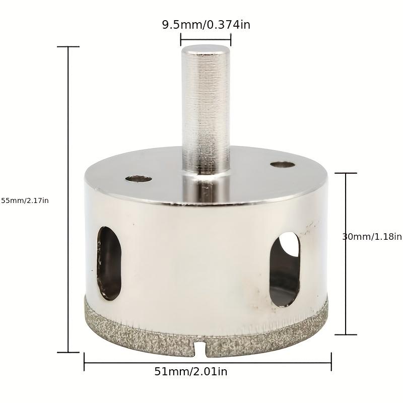 Durable, Diamond-Coated Glass Hole Saw Drill Bit, 51-200mm - Perfect for Tile, Marble & Ceramic Cutting