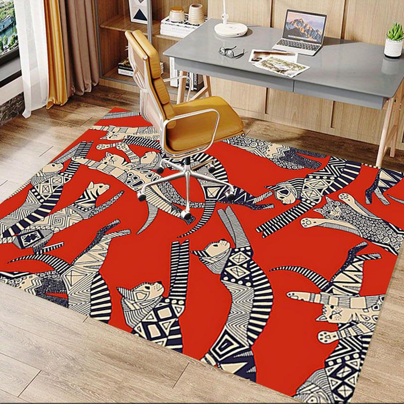 1PC Cats Pattern Extra Large Non Slip Floor Carpet, Office, Family, Studio Large Area Rug Indoor Rugs, Bold Statement Piece