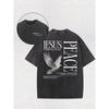 European Sizes Print Short-Sleeved T-Shirt for Men, Fashion Trend Street Retro Round Neck Loose Fit Casual Shirt Perfect for Males