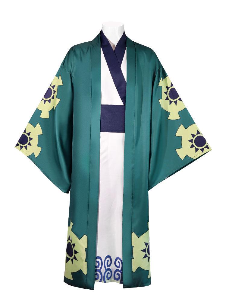Mangansha ONE PIECE Waguni Sauro Jiro Yukata Cosplay Kimono Set Stage Same Performance Clothes
