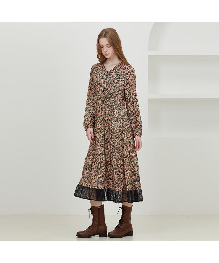 THURSDAY ISLAND Lace Mix Pattern Full Open Dress_T252Mop140W