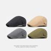 Men's Cotton Beret British Vintage Cap Peaked Cap Paintwork Cap British Newsboy Cap