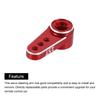 Uxcell 2pcs Aluminum Servo Horn 15T Servo Horn Steering Short Arm Red DIY RC Boat Model Accessory with Screws 17.5mm Car/Boat/Airplane