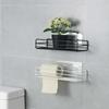 Wrought Iron Bathroom Shelf Toilet Free Punching Washing Hanging Basket Wall Storage Rack