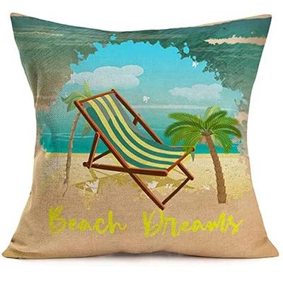 Summer Beach Outdoor Pillow Cover Decorative Tropical Coconut Tree Cushion Cover Home Decoration Garden Sofa