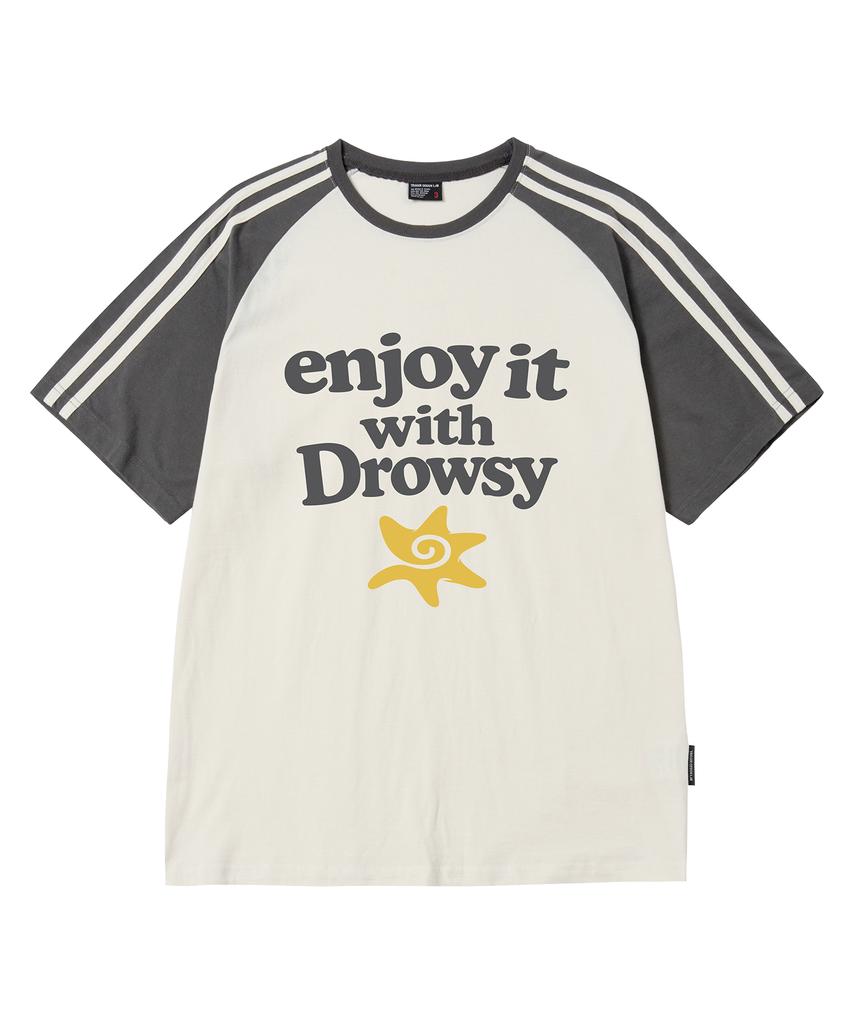 Deulousi Dw Enjoy Raglan Short Sleeve T-Shirt 5 Colors