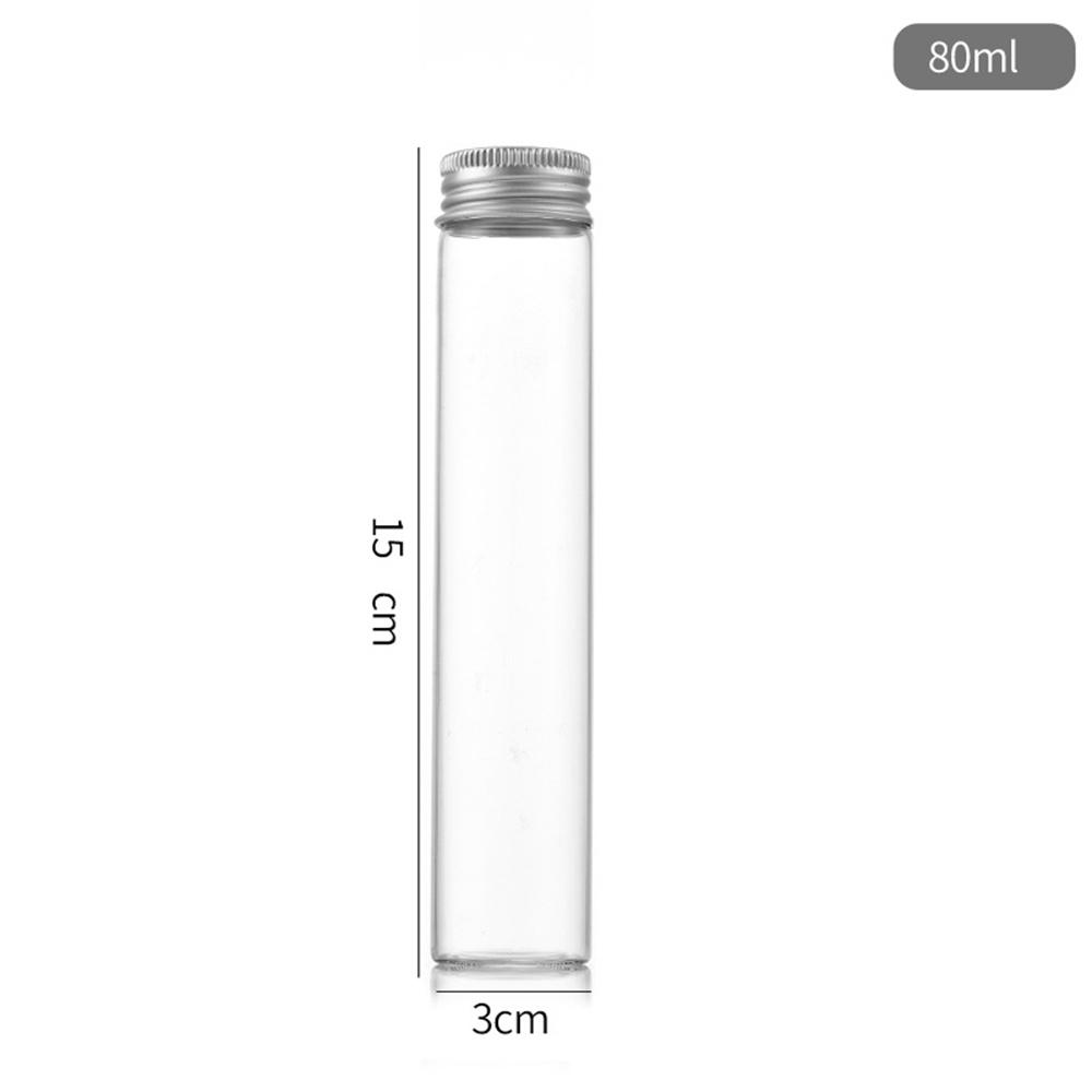 Sample Vials Transparent Glass Jars Small Bottles Clear Aluminum Lids For Samples Gifts Oils