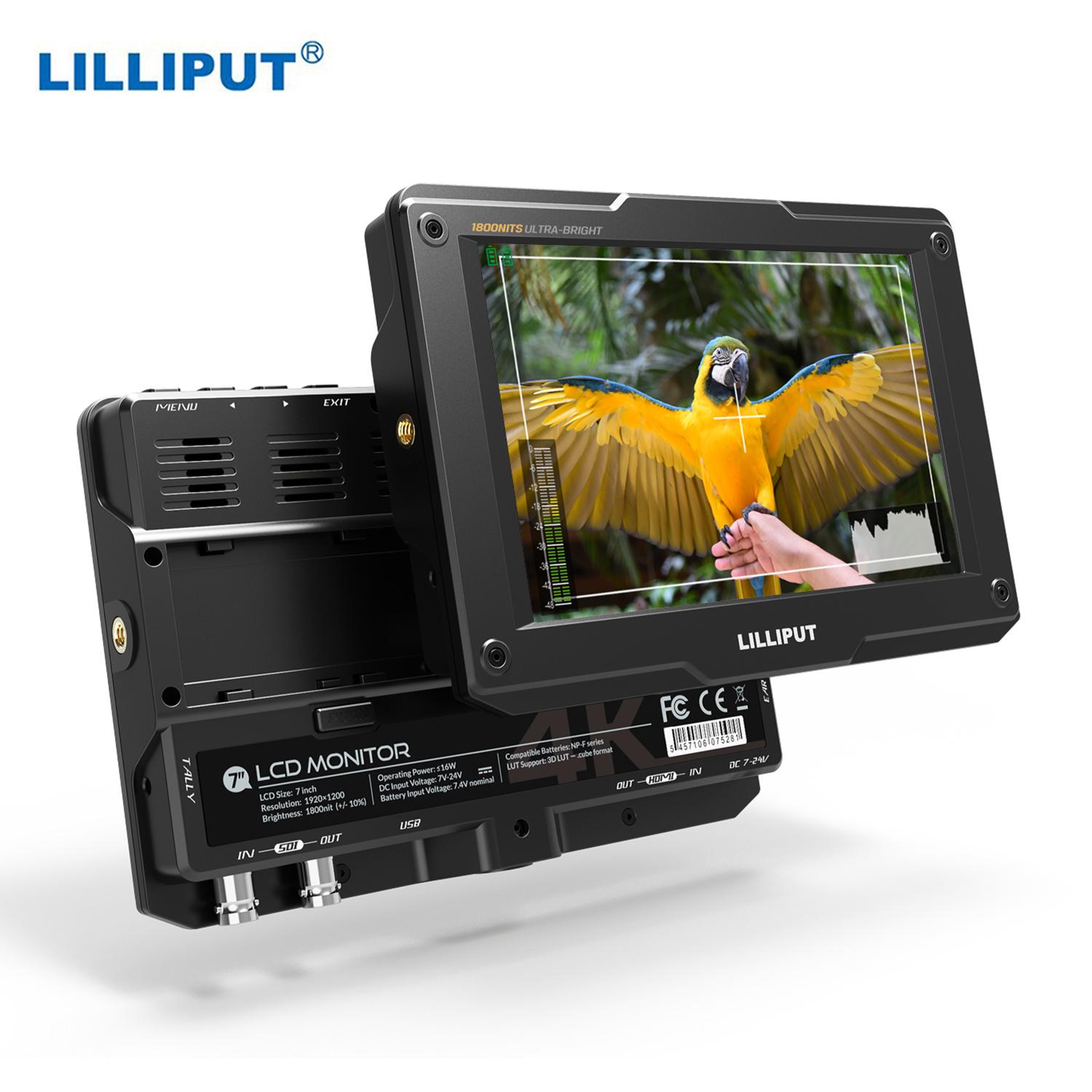 

LILLIPUT H7S 7-дюймовий монітор 4K Ultra Brightness On-Camera з роздільною здатністю Full HD 1800nit сонячне світло with SDI