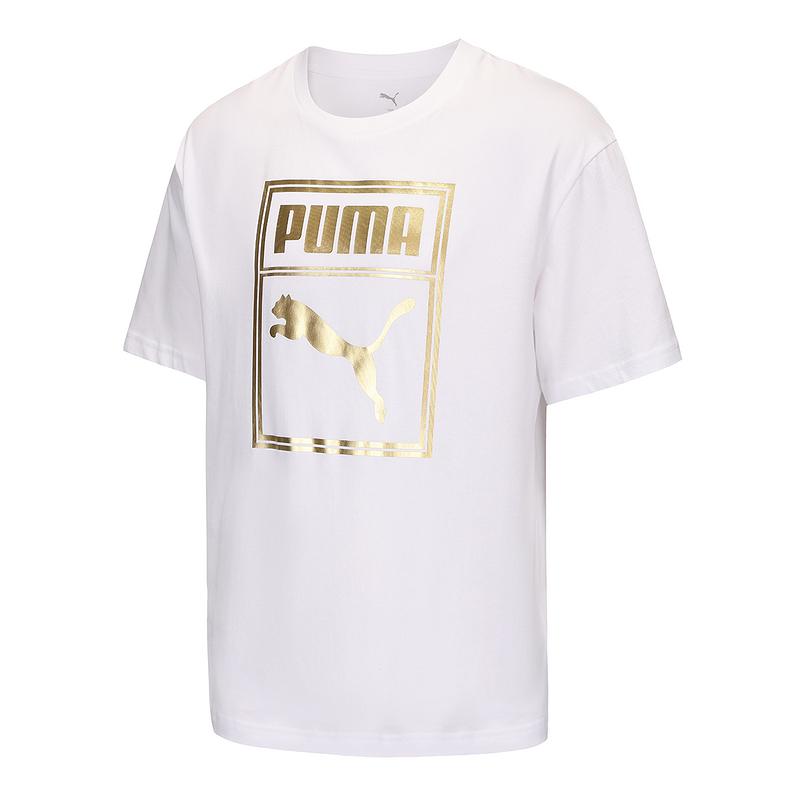 New PUMA T Shirts Unisex White 689271-02