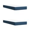 Vidaxl Letto Continentale Con Materasso, Blu, Tessuto 200X200 Cm