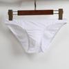 Men Summer Briefs 3D U-convex Low-rise U-convex Thin Panties Single Color Three-dimensional Pouch Underwear