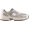 New Balance NB 530 Fabric Comfortable Versatile Low-Top Kids Casual Shoes Men sneaker Gray Silver GR530KMW