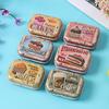 Mini Cute Cookie Candy Storage Tin with Lid for Hairpins, Earrings, or Small Items