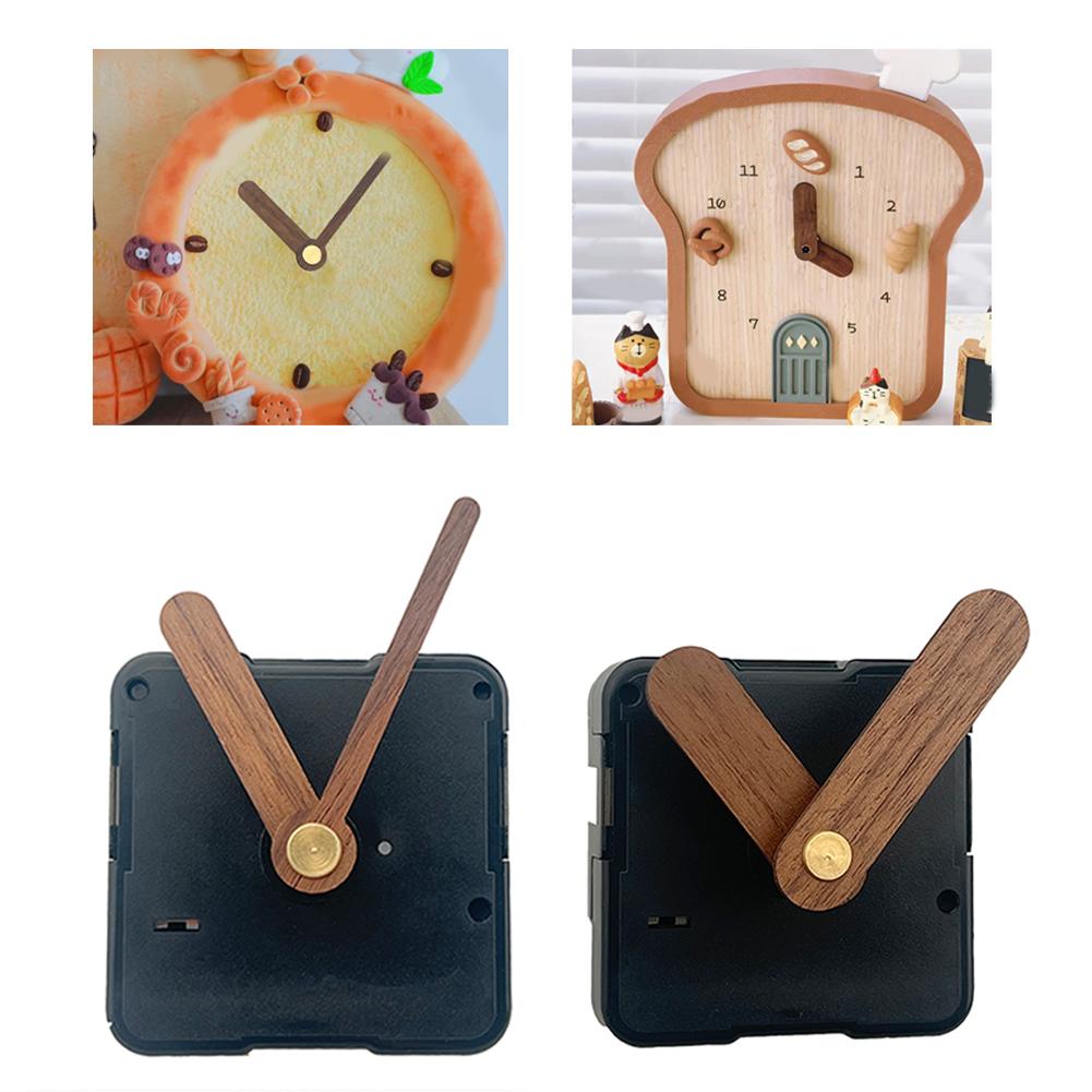 DIY Quartz Clock Movement with Wooden Pointer for Silent Operation and Easy Installation in Various Clock Styles