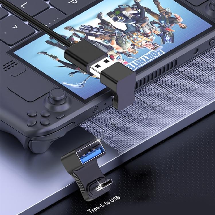 USB 3.0 Female to USB OTG Adapter Type C to USB 3.0 Converter 180° Up & Down