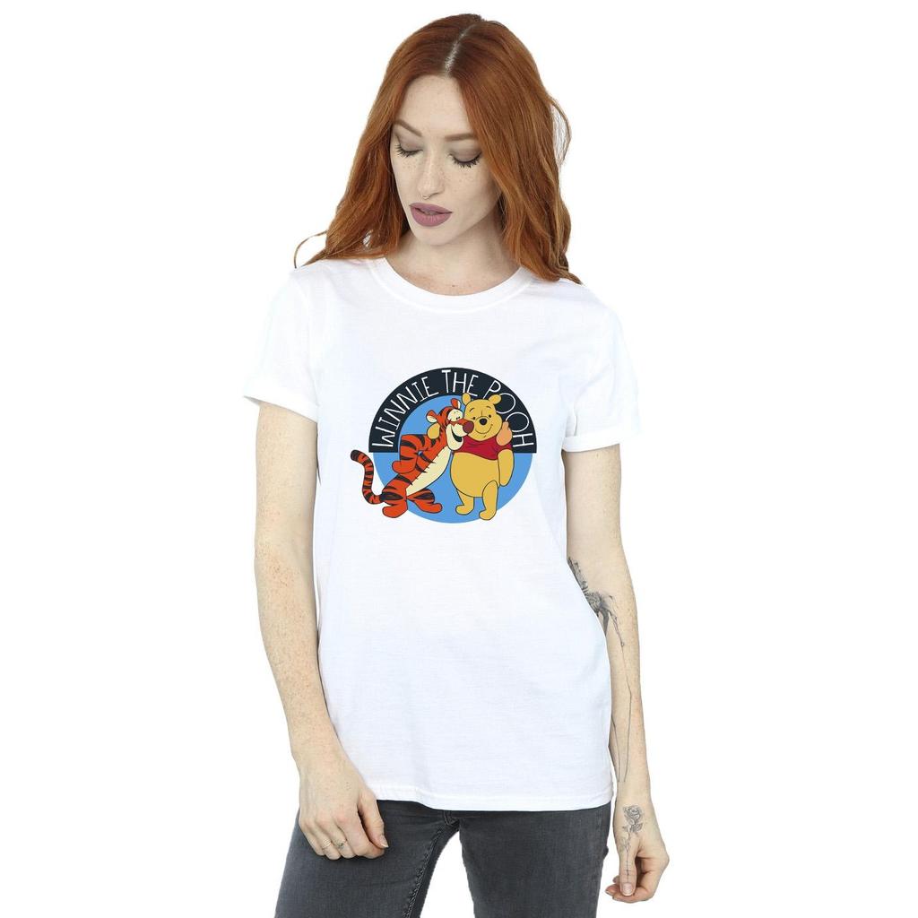 Disney Womens/Ladies Winnie The Pooh With Tigger Cotton Boyfriend T-Shirt