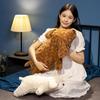 Simulation Lying Puppy Pillow Stuffed Realistic Sleeping Dog Poodle Plush Toys Animals Room Decor Birthday Gift