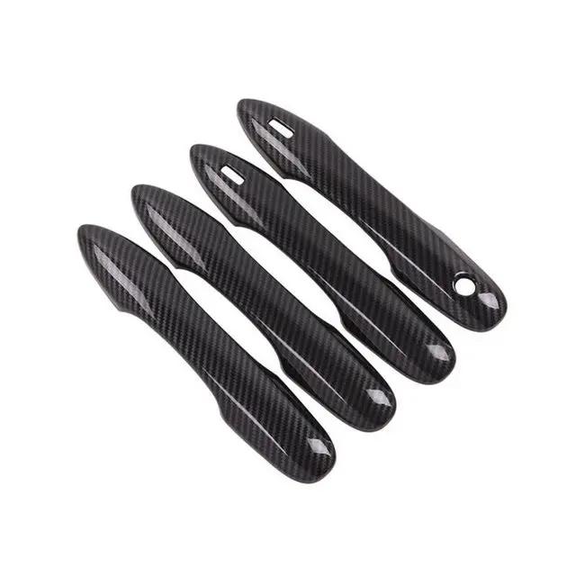 4x for Toyota Yaris Cross Hybrid 2025 2025 XP210 Sticker 2025 2020 Carbon Fiber Car Door Handle Cover Trim Styling Accessories