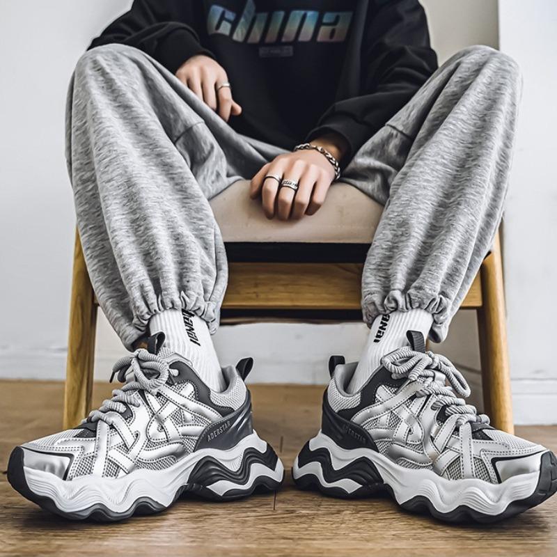 Shoes for Man High Quality Fashion Mesh Sneakers Outdoor Hiking Shoe Breathable Anti Slip Men Platform Sneaker Zapatillas Hombre