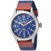 Timex Men's Expedition Scout 40 Watch. Blue/Brown/Gray.