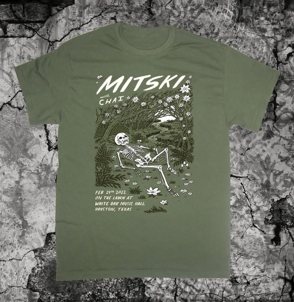 

Mitski Tour Concert Short Sleeve Cotton Shirt All Size Military Green QX747 Unisex T-Shirt XXXXL