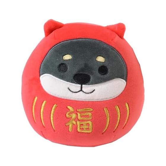 Friends Hill Black Yanagi Daruma Mochifuwa Подушка S Красная JW-356-201