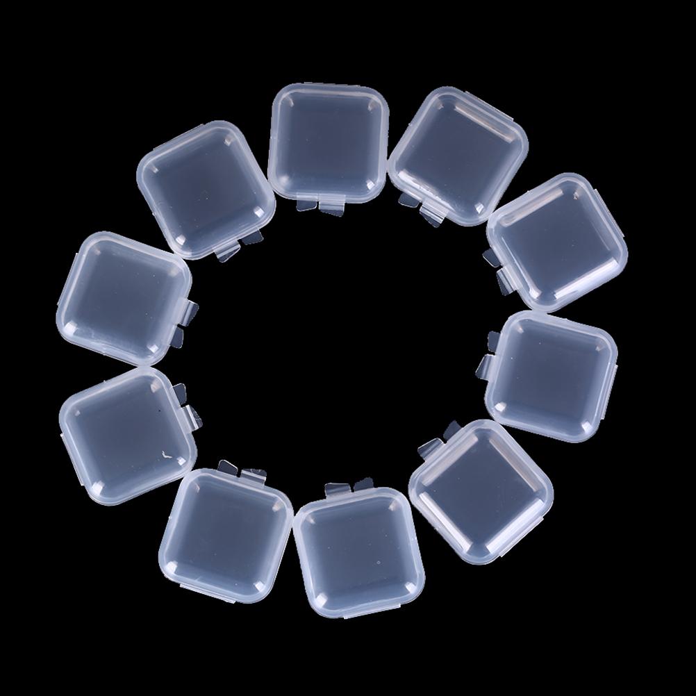 10pcs/20pcs Pill Earplugs Clear Mini Pill Storage Container Weekly Tablet Pill Medicine Box Plastic Case Organizer New