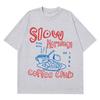 Slow Mornings Graphic Tshirts Trendy Coffee Club Tshirt Retro Coffee and Croissant T Shirt Breakfast Club Cotton Casual Tees
