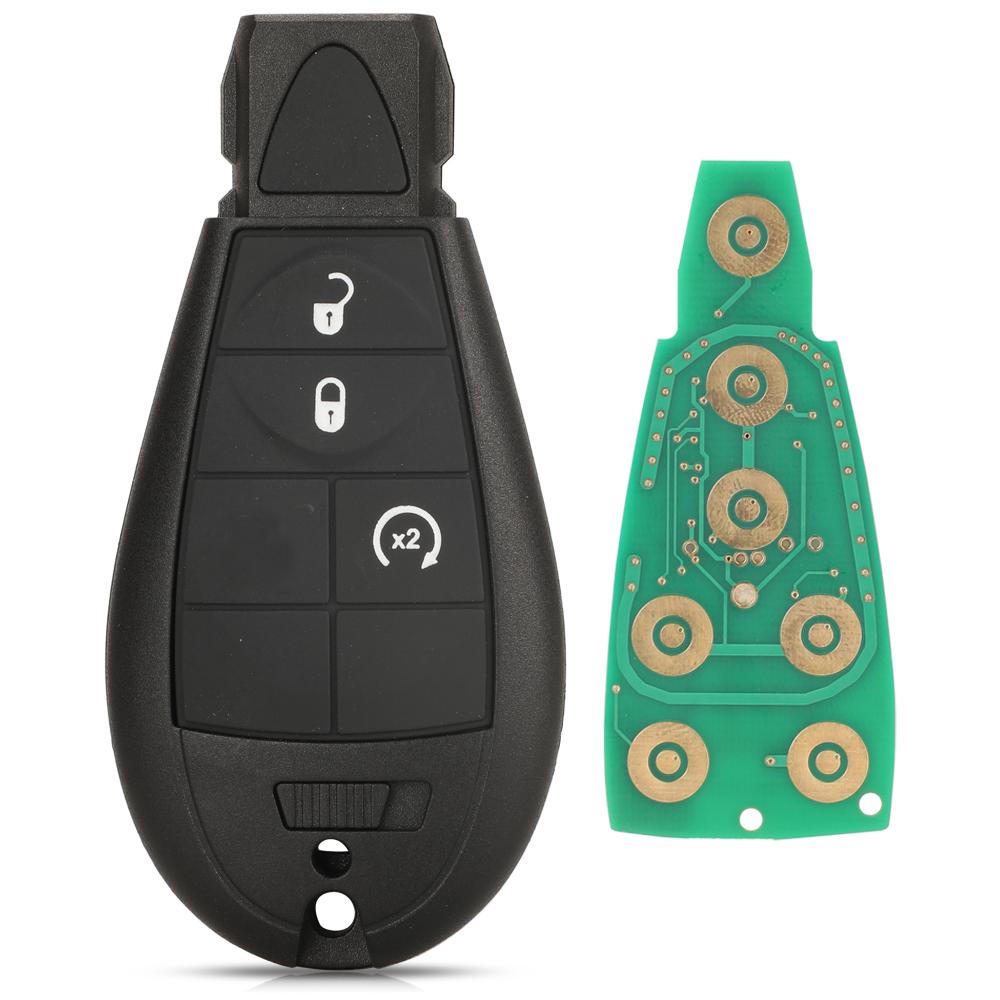 Jingyuqin Fobik GQ4-53T Afstandsbediening Autosleutel 433MHz PCF7961M 4A Chip voor Jeep Cherokee Sport KL 2014 2015 2016 2017 2018 2019 Fob