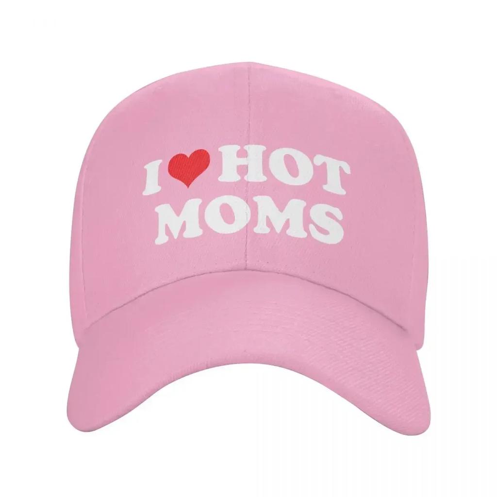 Klassisk Jag Älskar Heta Mammor Baseballkeps Herr Dam Personlig Justerbar Vuxen Pappa Hatt Sommar Snapback Kepsar Truckerkepsar
