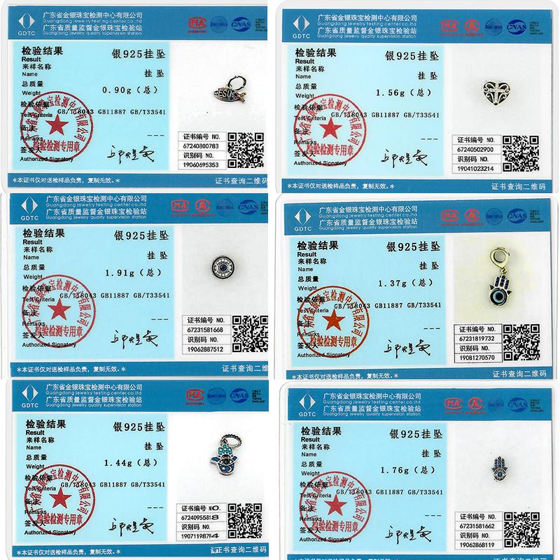 New 925 Silver Charms Beads Pendant Devil's Eye Blue Zircon Charms For Original Bracelet Charms DIY Jewelry Gift