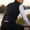 Windproof Cycling Vest Fleece-lined Thermal Waistcoat Men Winter Bike Riding Outerwear
