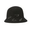 Autumn and winter windproof warm bucket hat female face small age reducing woolen hat trendy versatile simple basin hat