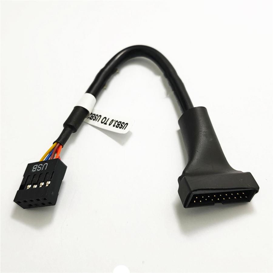 15cm PC Internal USB 2.0 9-pin Female To USB 3.0 19-pin Male Adapter Cable