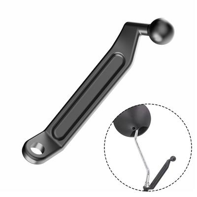 Motorcycle Rear View Mirrors Extender Adapter Holder Riser Base Bracket for Phone GPS Navigation Mount Adapter 17mm Ball Bicycle Accessories