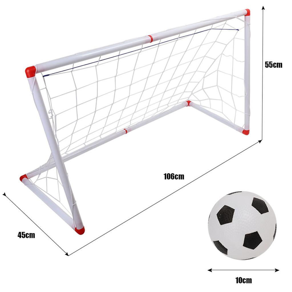 Indoor Outdoor Mini Children Football Soccer Goal Post Net Set with Ball Pump Kids Sport Toy