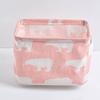 Cotton Linen Foldable Storage Basket With Waterresistant Fabric For Home Office And Closet Organization