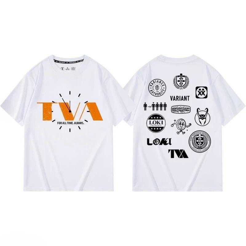 Childrens Tshirt Trendy Cool Marvel TVA Printed Parent Child Wear 2026 Summer New Cotton Short Sleeved Unisexs and Womens Top