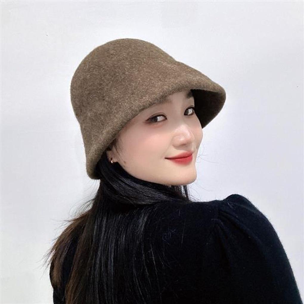 Diana Wool Bucket Hat (Brown)