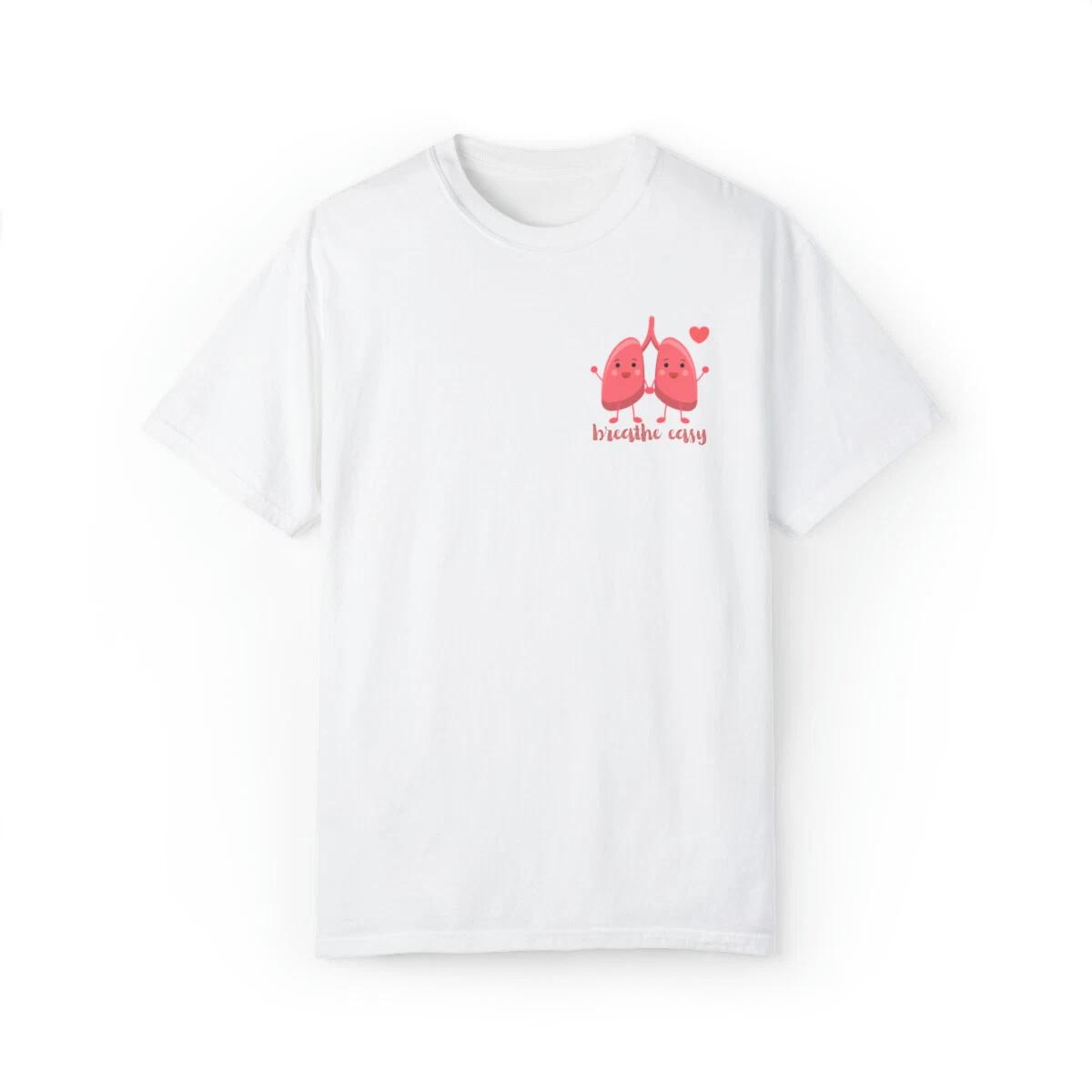 Breathe Easy Respiratory T-Shirt, Nurse Tee, Pulmonary Shirt, Gift for Nurse 4XL