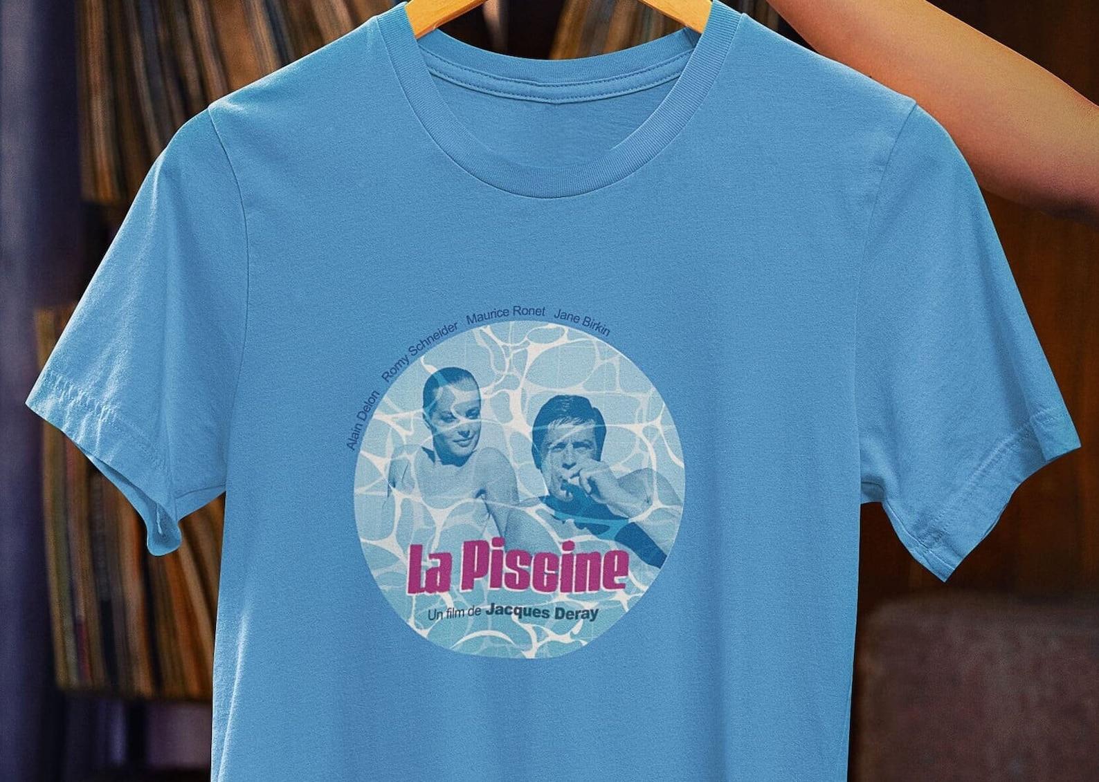La Piscine T-Shirt: Romy Schneider, Classic French Cinema Tee S