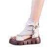 Foreign Trade Export Roman Shoes Women's Summer Casual Fashion 2025 New High-top Heel Cool Boots Thick-soled Fish Mouth