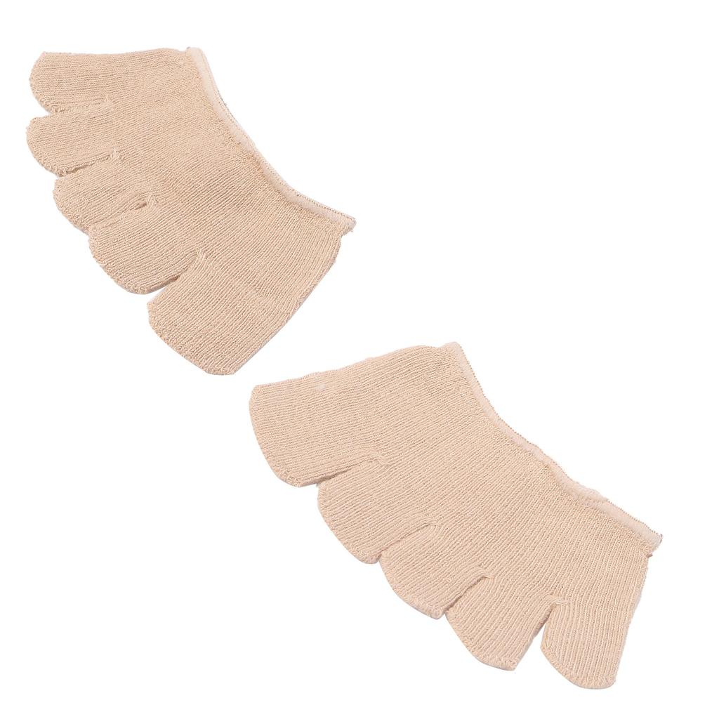 Toe Separating Heelless Socks Breathable Sweat Absorbent Forefoot Pads Cover Toed