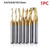 For Cutting Aluminum Spiral End Mill Cutter 1pc 3-12mm Head 80mm Length Engraving Single Flute Newest Protable